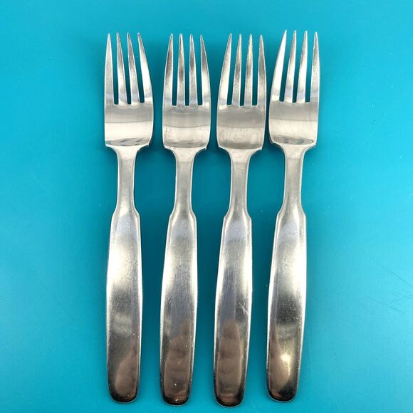 Towle Lauffer KRONOS Dinner Forks 7 1/2” Stainless Flatware Set of 4 Japan 18/8 - Picture 1 of 9